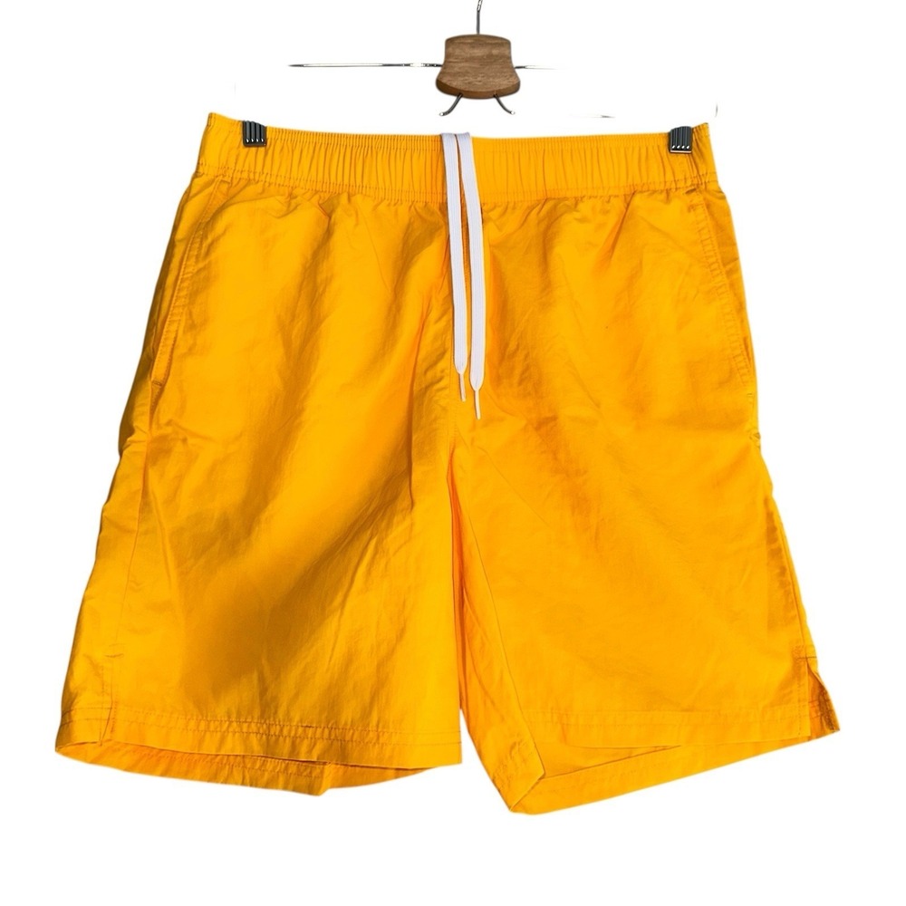 NEW Abound Mens Swim Trunks Small S Yellow Board Shorts Mesh Lining Pocket NWT